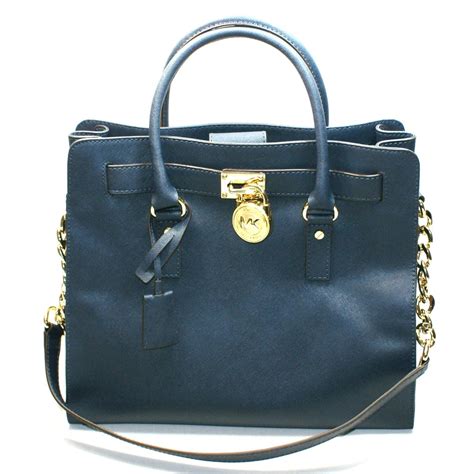 michael kors blue leather bag|michael kors genuine leather handbags.